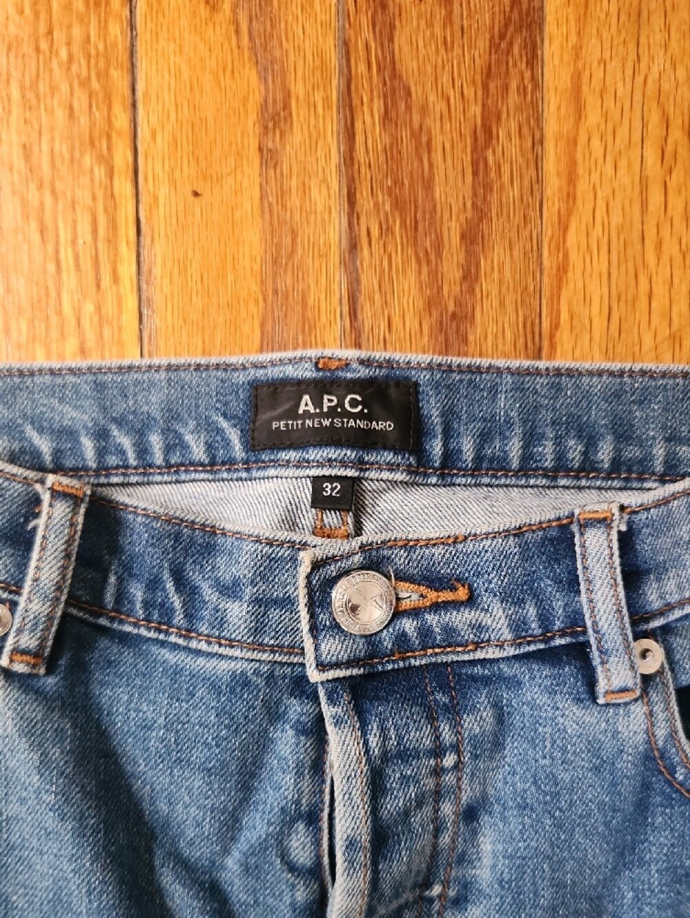 A.P.C. Slim Straight Light Blue Jeans - Picture 2 of 3